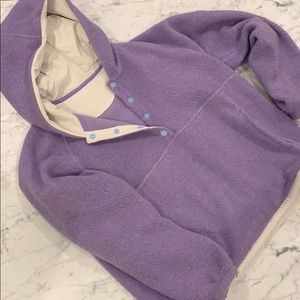 Outdoor voices oversized fleece pullover